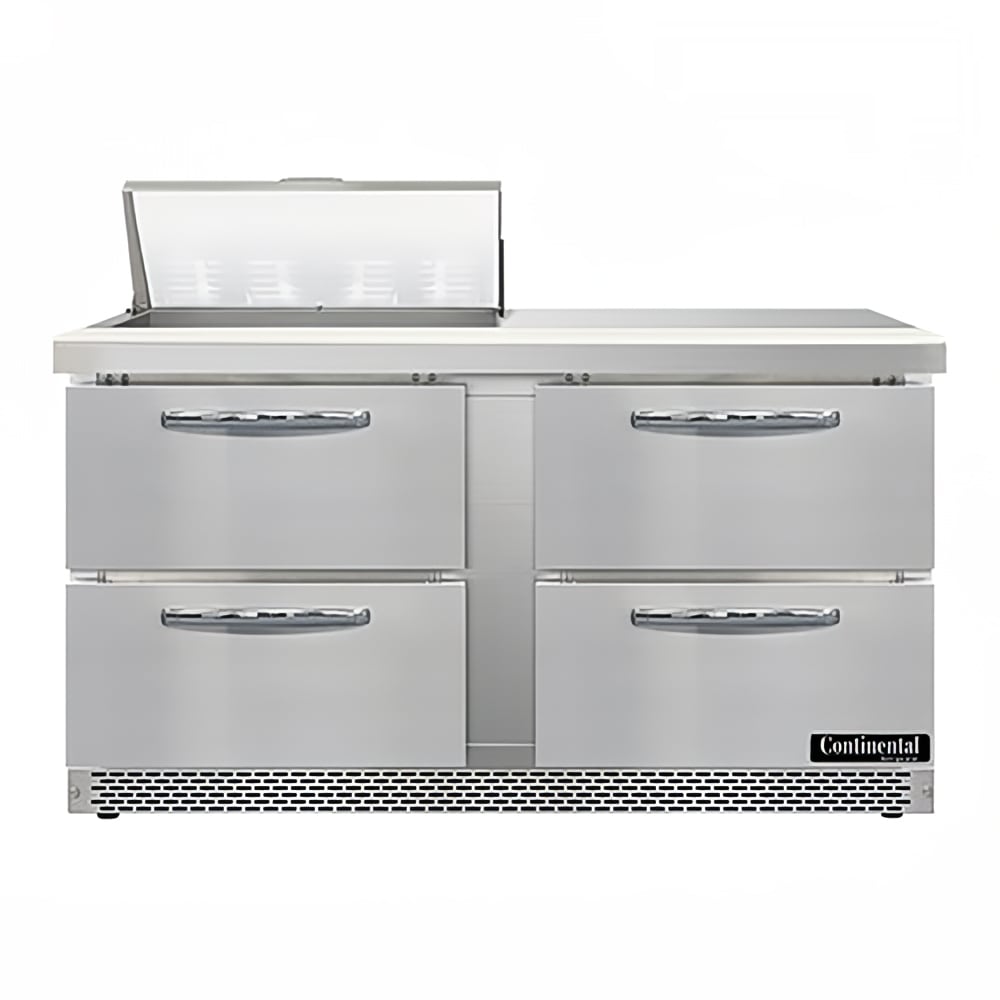 160-SW60N8FBD 60" Sandwich/Salad Prep Table w/ Refrigerated Base, 115v