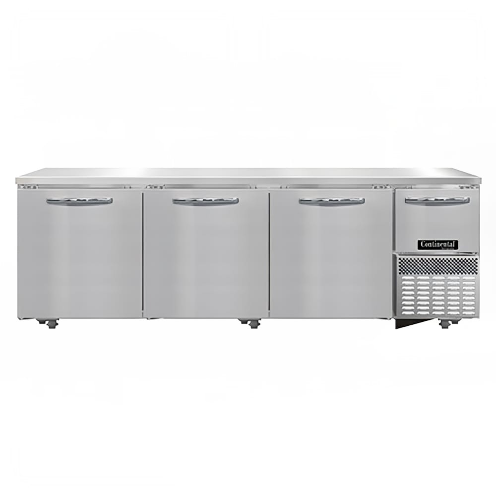 160-RA93NU 93" W Undercounter Refrigerator w/ (4) Sections & (4) Doors, 115v