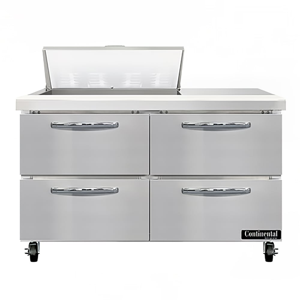 160-SW48N8D 48" Sandwich/Salad Prep Table w/ Refrigerated Base, 115v