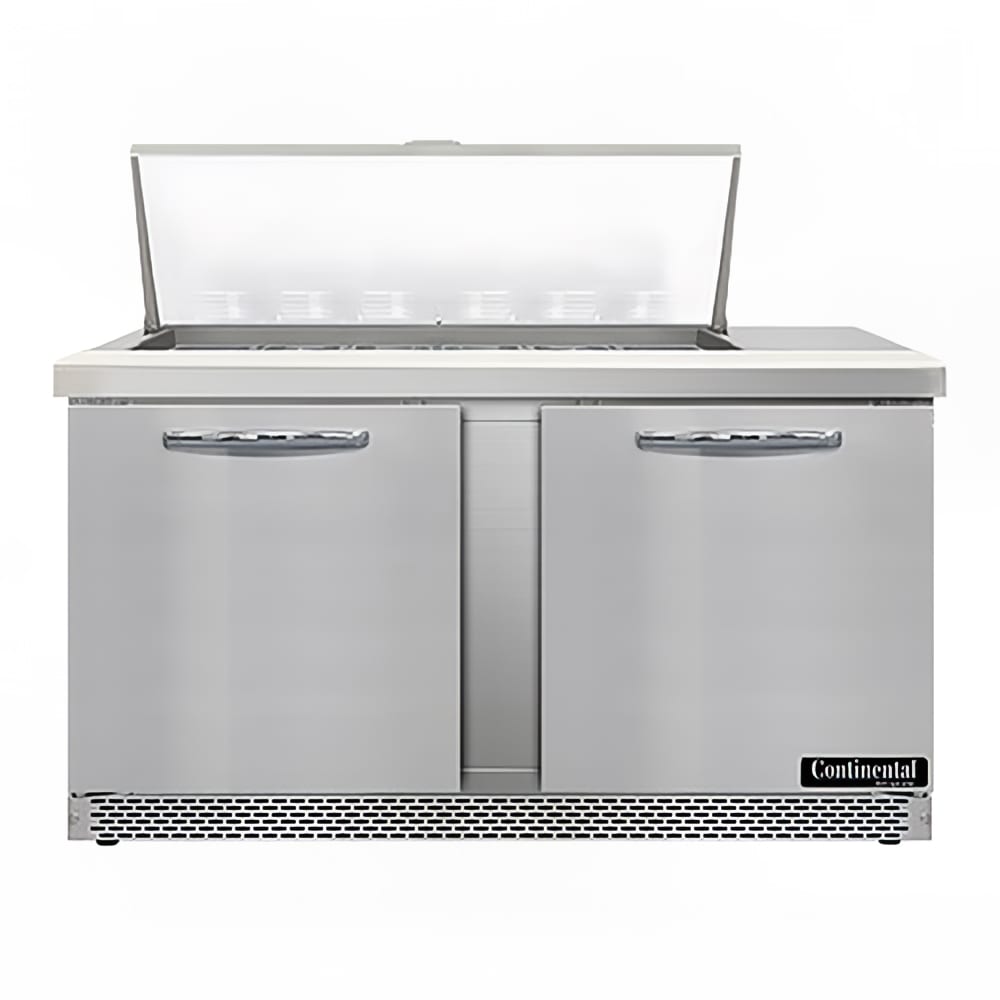 160-SW60N18MFB 60" Sandwich/Salad Prep Table w/ Refrigerated Base, 115v