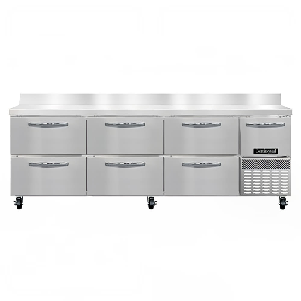 160-RA93NBSD 93" Worktop Refrigerator w/ (4) Sections, 115v