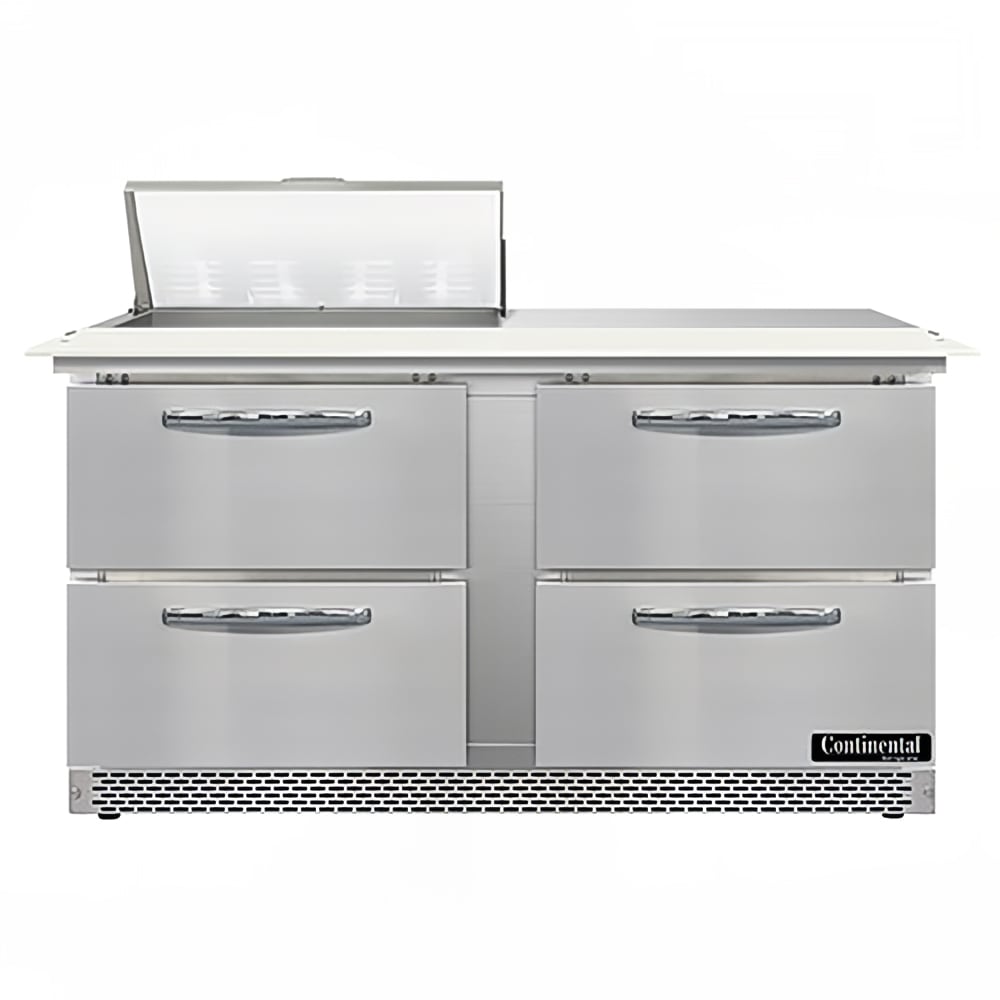 160-SW60N8CFBD 60" Sandwich/Salad Prep Table w/ Refrigerated Base, 115v