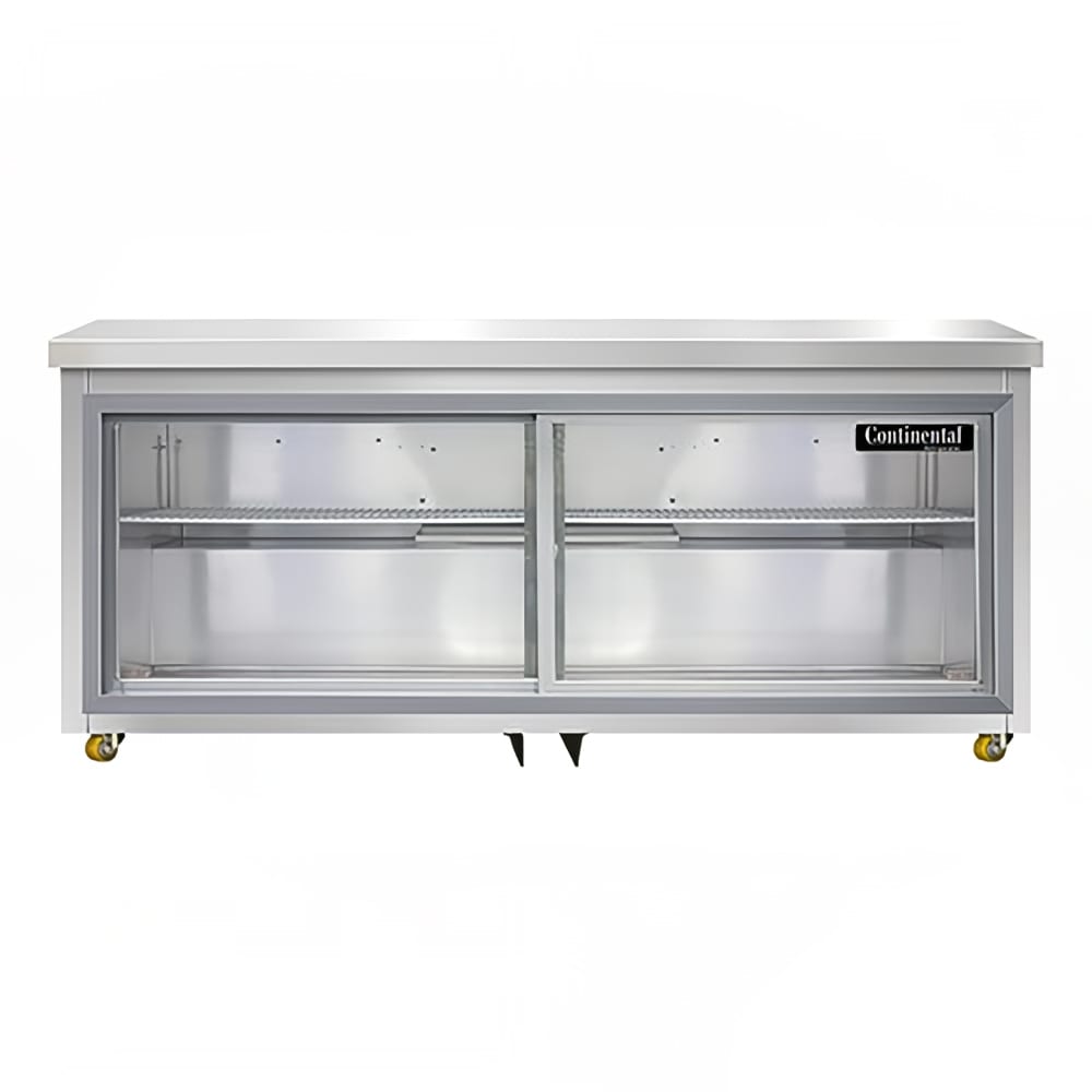 160-SW72NSGDU 72" W Undercounter Refrigerator w/ (2) Sections & (2) Doors, 115v