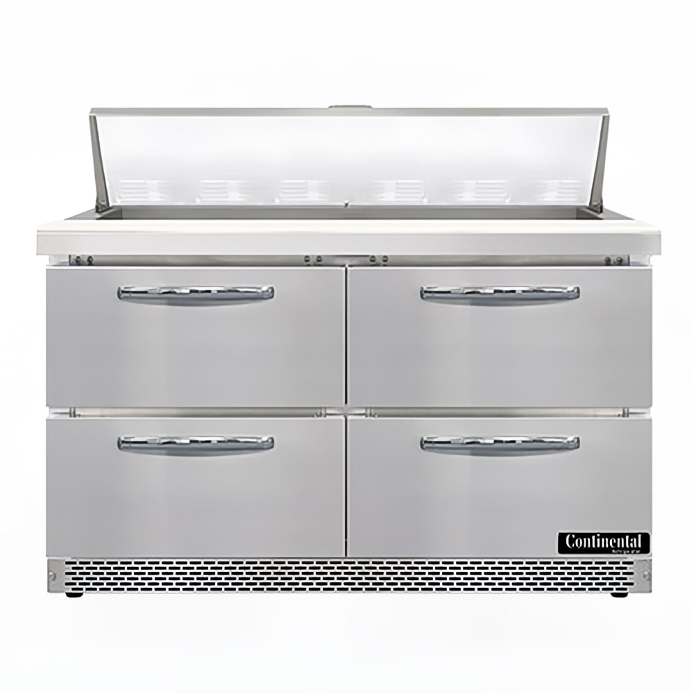 160-SW48N12FBD 48" Sandwich/Salad Prep Table w/ Refrigerated Base, 115v