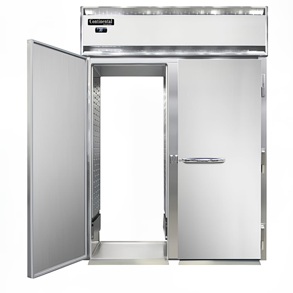 160-D2RINSART 68 1/2" Two Section Roll Thru Refrigerator, (4) Left/Right Hinge Solid Doors,...