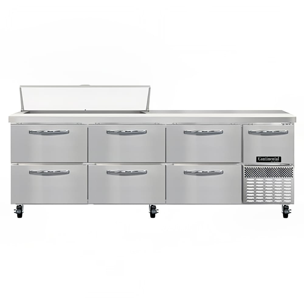 160-RA93N12D 93" Sandwich/Salad Prep Table w/ Refrigerated Base, 115v