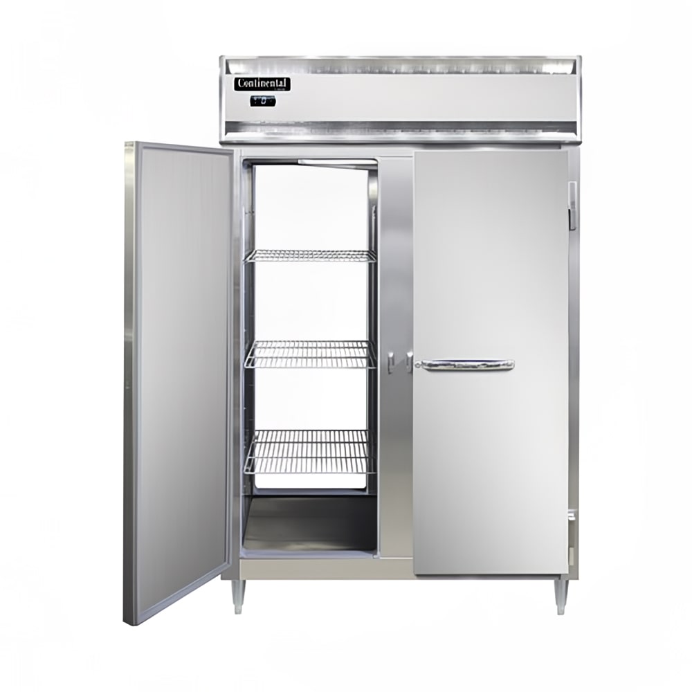 160-D2FNPT 52" Designer Line Two Section Pass Thru Freezer, (4) Left/Right Hinge Solid Doors...