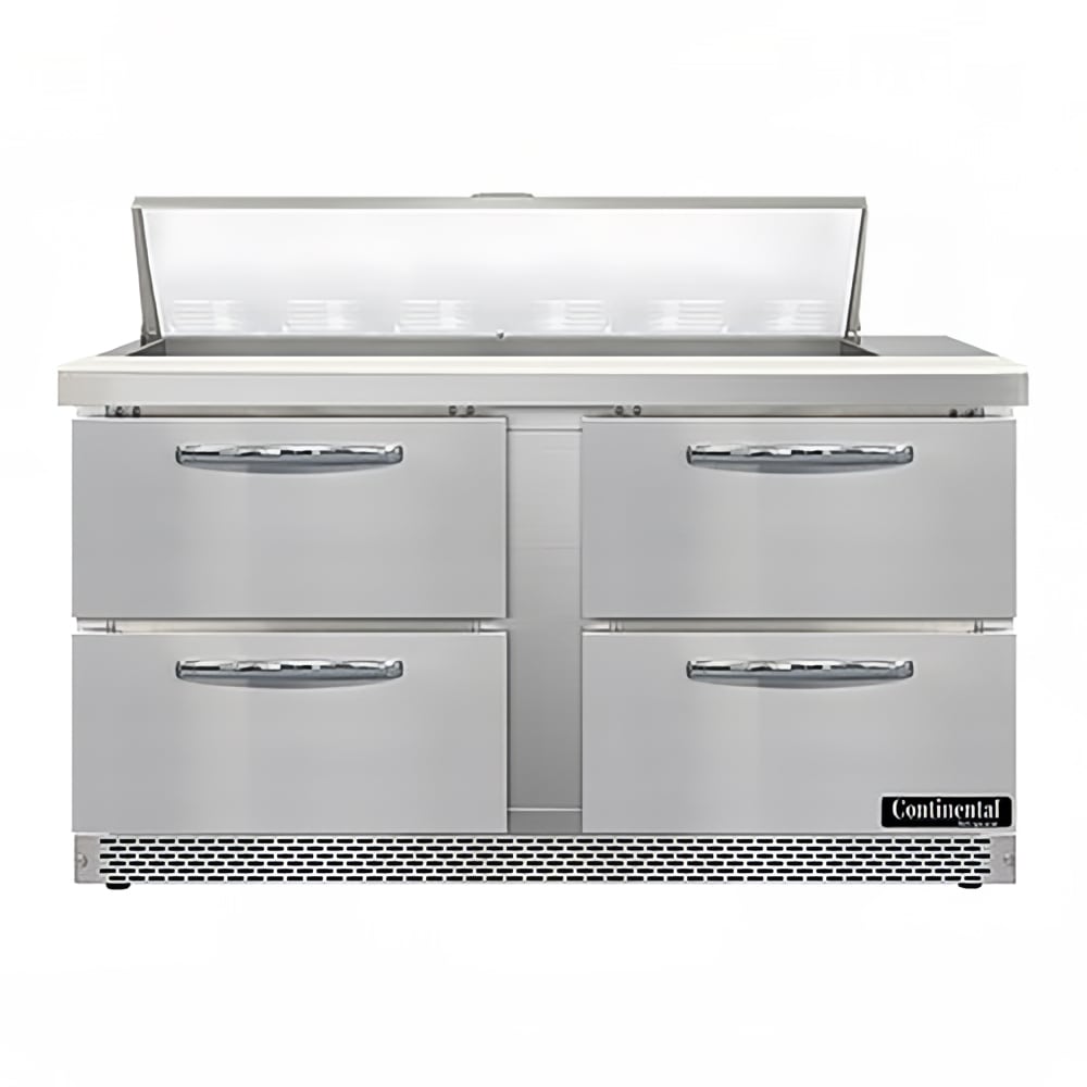 160-SW60N12FBD 60" Sandwich/Salad Prep Table w/ Refrigerated Base, 115v