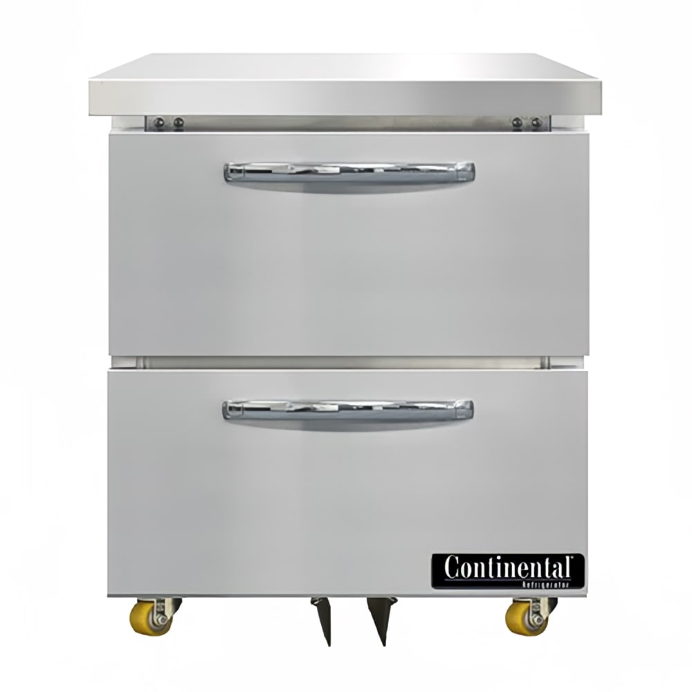 160-DF27NUD 27" W Undercounter Freezer w/ (1) Section & (2) Drawers, 115v