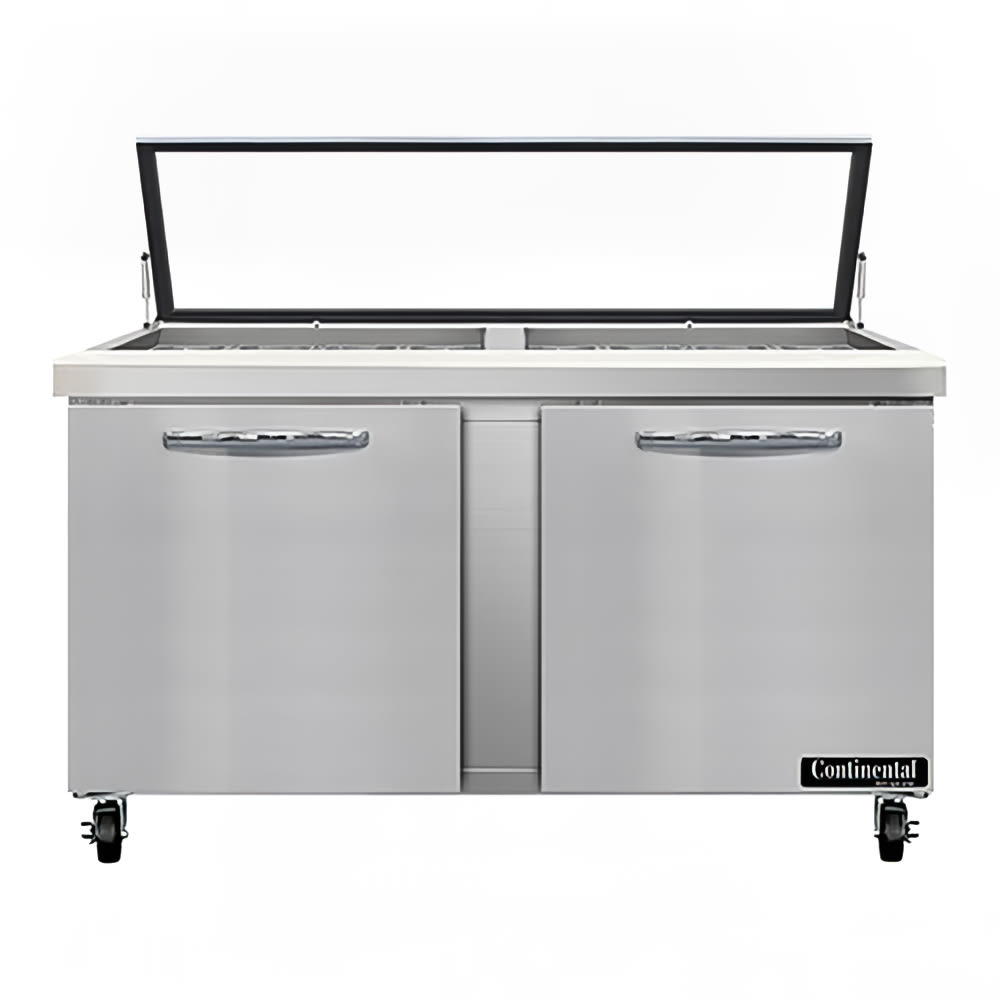 160-SW60N24MHGL 60" Sandwich/Salad Prep Table w/ Refrigerated Base, 115v