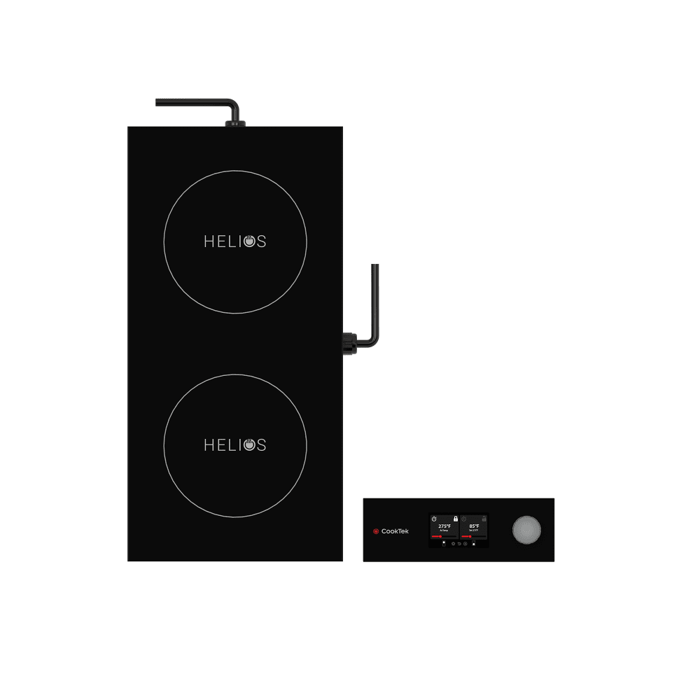 CookTek HTD-9500-FB25-1 Helios Drop-In Commercial Induction Cooktop w/ (2) Burners, 240v