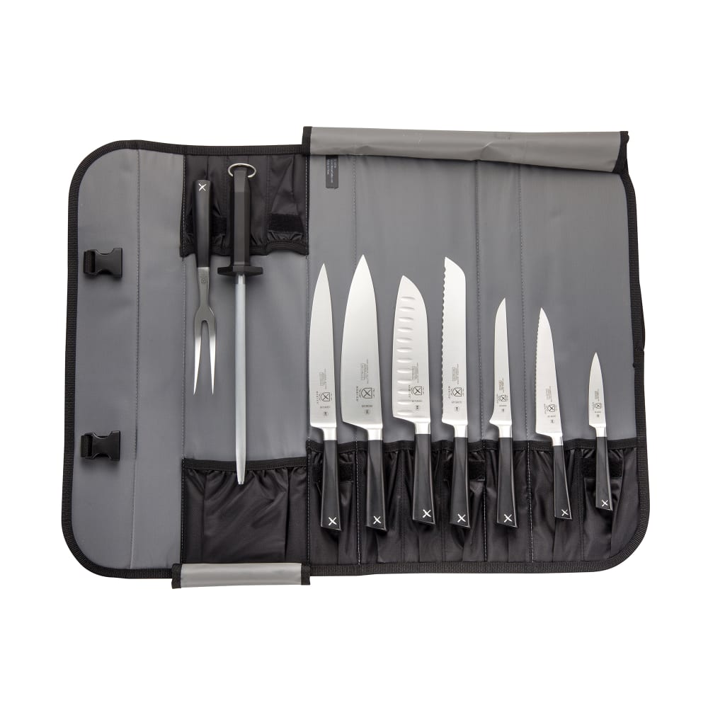Mercer Culinary M21840 10 Piece Knife Set w/ Storage Roll
