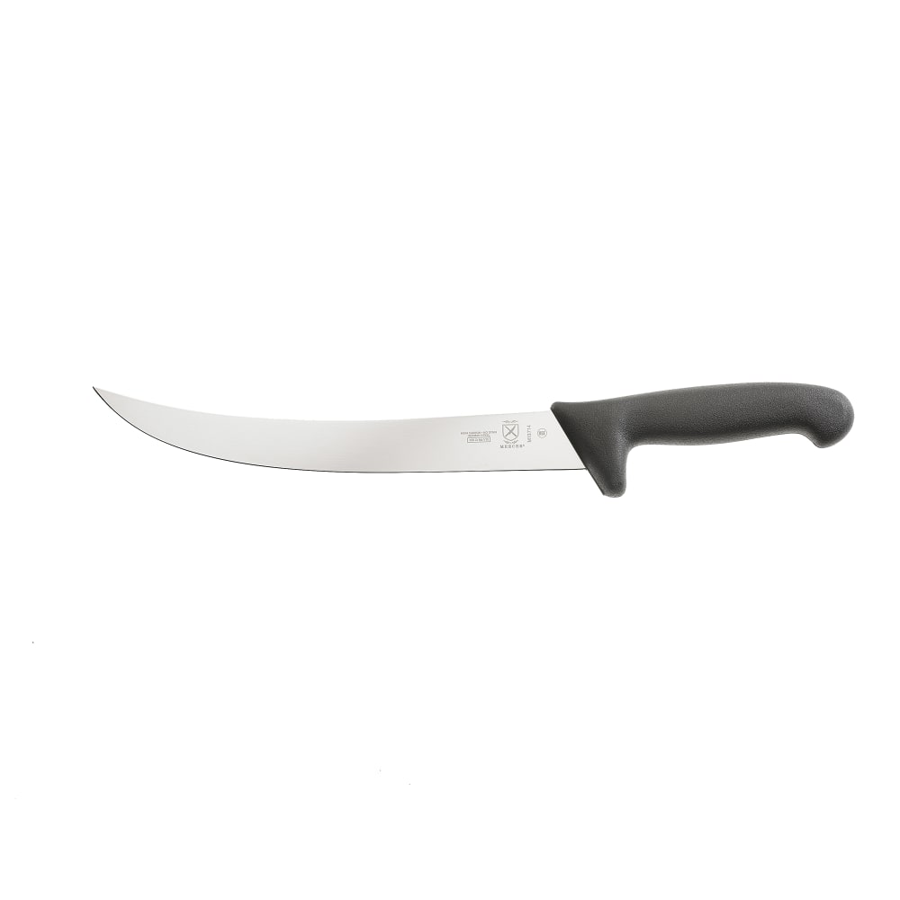 Mercer Culinary M13714 10" Breaking Knife w/ Black Textured Glass-Reinforced Nylon Handle, Ice Hardened High-Carbon German