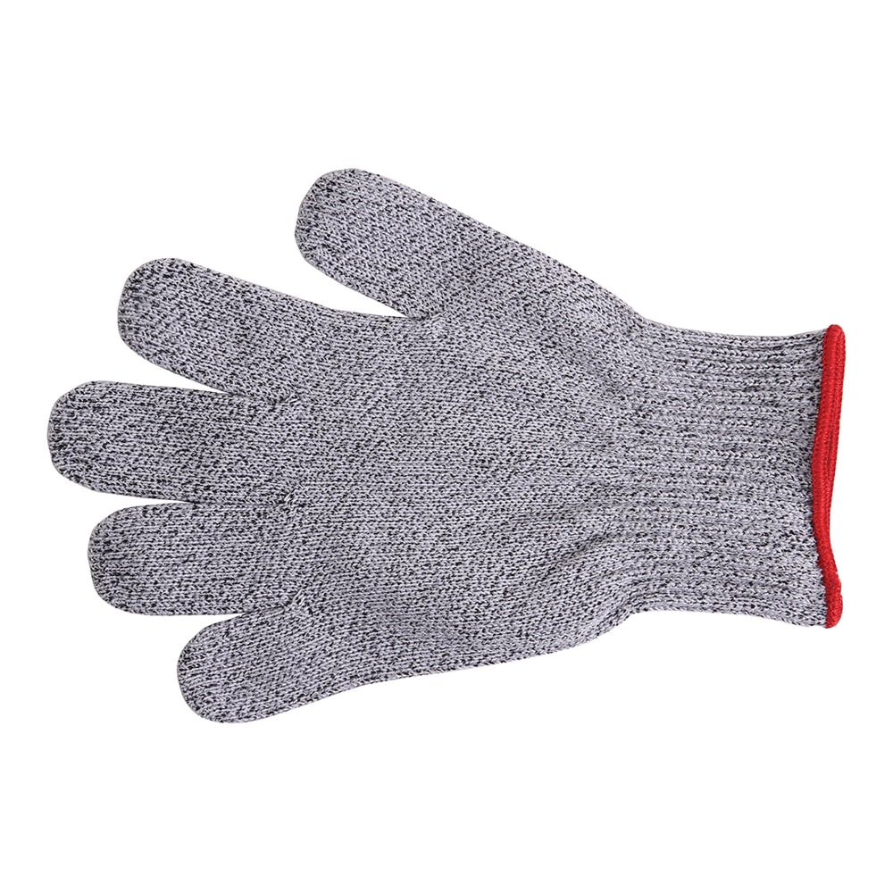 Mercer Culinary M33412S Small Cut Resistant Glove - Blended Material, Gray w/ Red Cuff