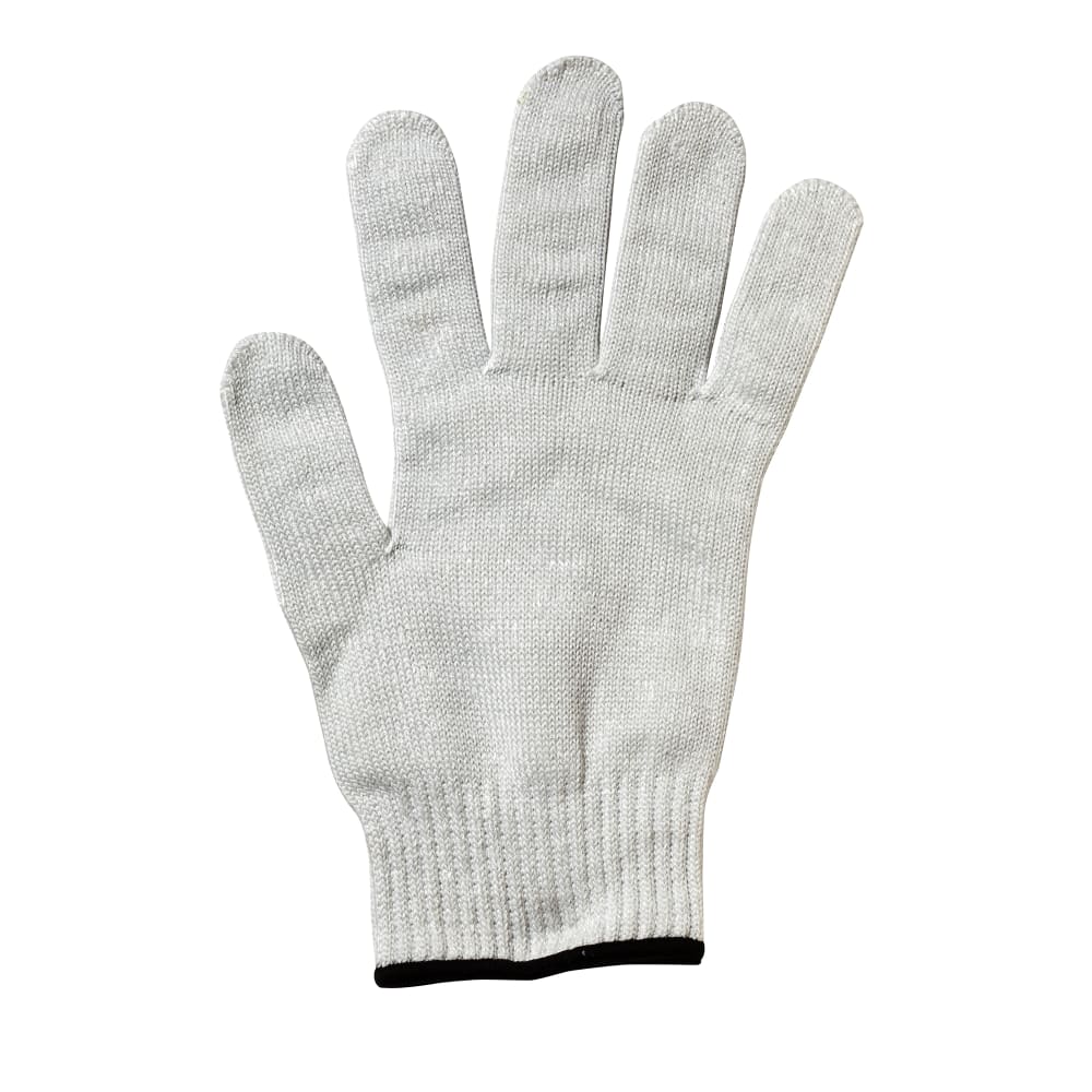 Mercer Culinary M334131X 1X-Large Cut Resistant Glove - Stainless Steel Reinforced, White w/ Black Cuff