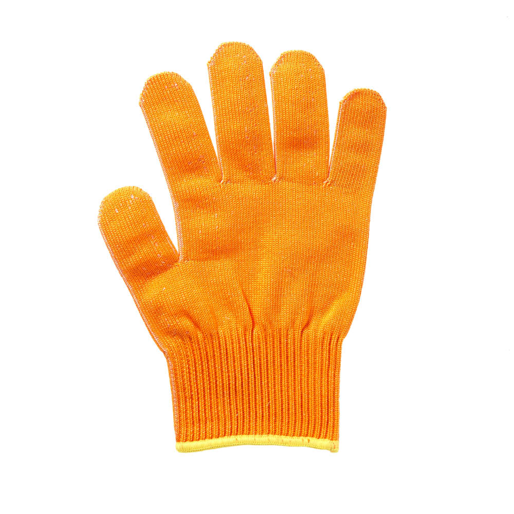 Mercer Culinary M33415ORXS Extra Small Cut Resistant Glove - Ultra High Molecular Polyethylene, Orange w/ Gold Cuff