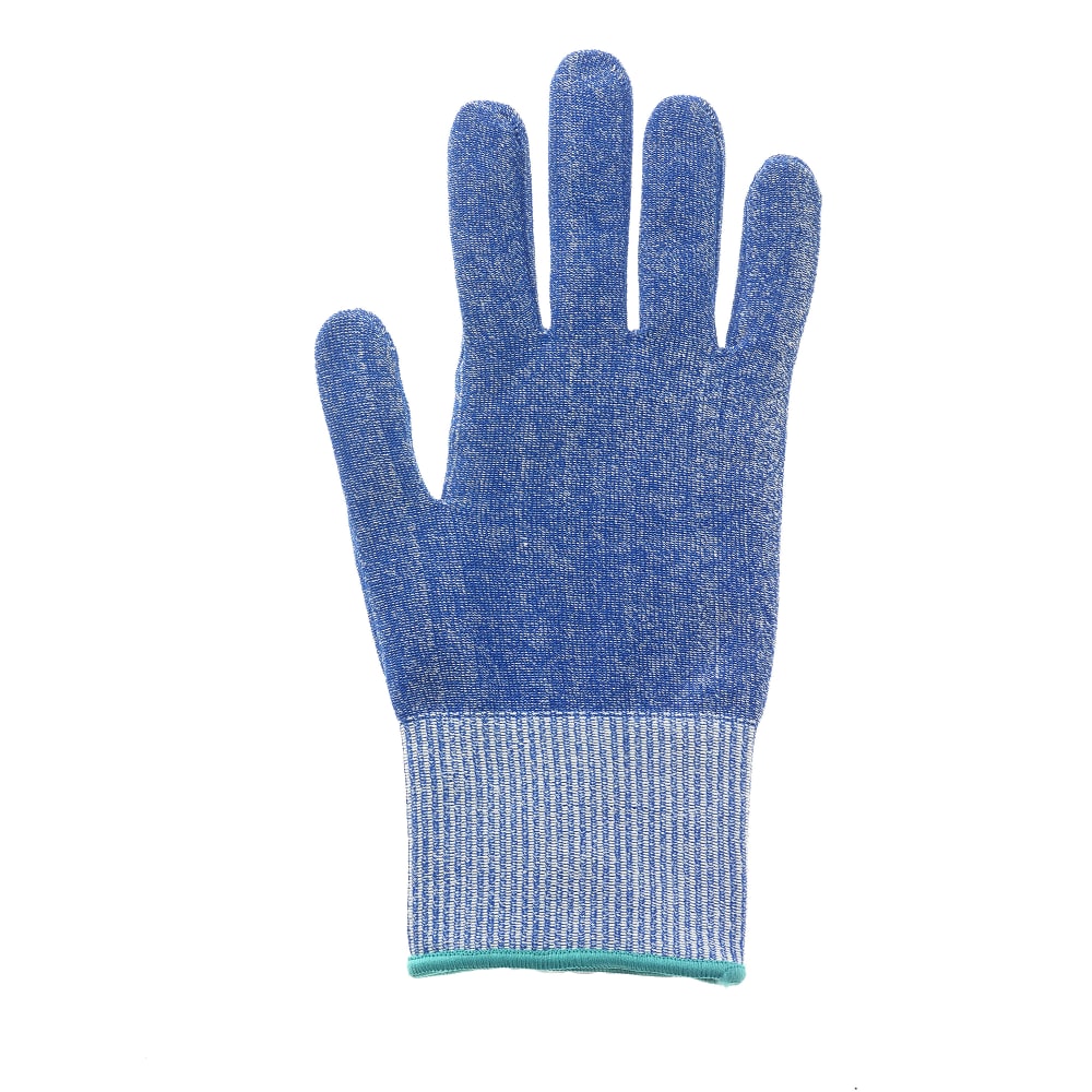 Mercer Culinary M33416BLM Medium Cut Resistant Glove - Ultra Thin Polyethylene, Blue w/ Green Cuff