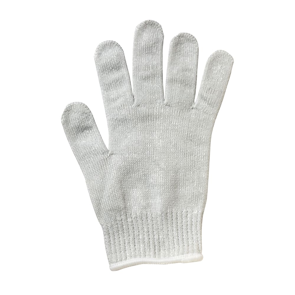 Mercer Culinary M33413L Large Cut Resistant Glove - Stainless Steel Reinforced, White w/ White Cuff