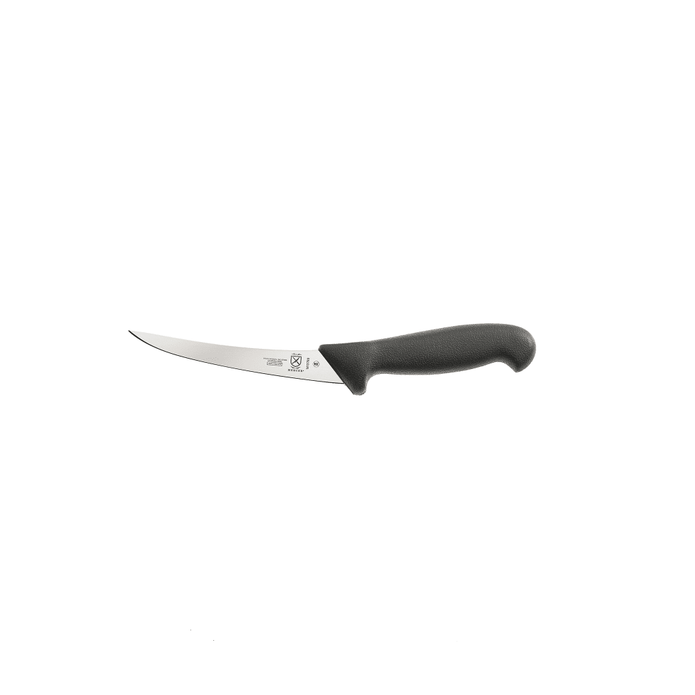 Mercer Culinary M13703 5 9/10" Curved Boning Knife w/ Black Textured Nylon Handle, High-Carbon German Steel
