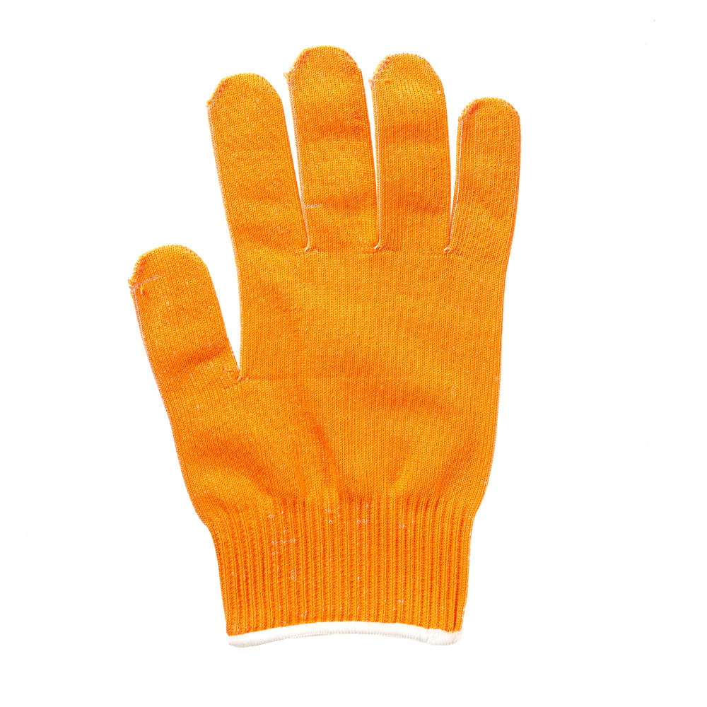 Mercer Culinary M33415ORL Large Cut Resistant Glove - Ultra High Molecular Polyethylene, Orange w/ White Cuff