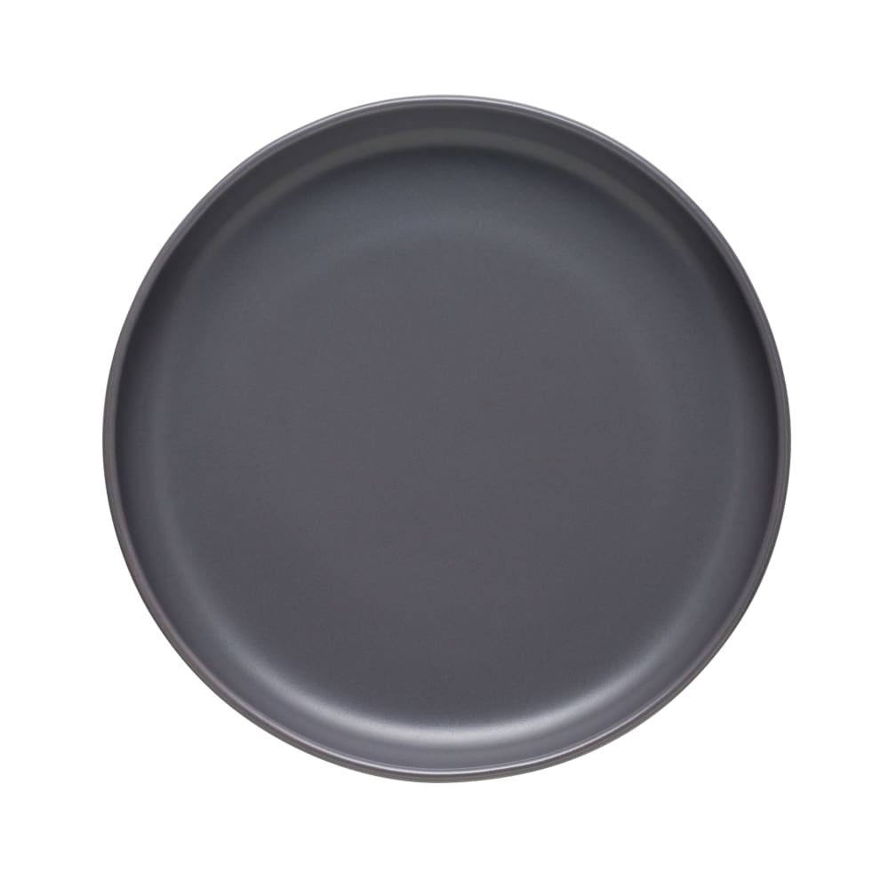 192-DRI18G 7 3/4" Round Driftstone Flat Coupe Plate - Porcelain, Granite