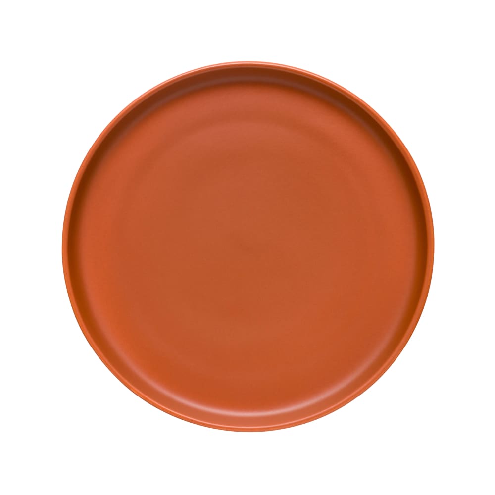 192-DRI20C 10 1/2" Round Driftstone Flat Coupe Plate - Porcelain, Clay