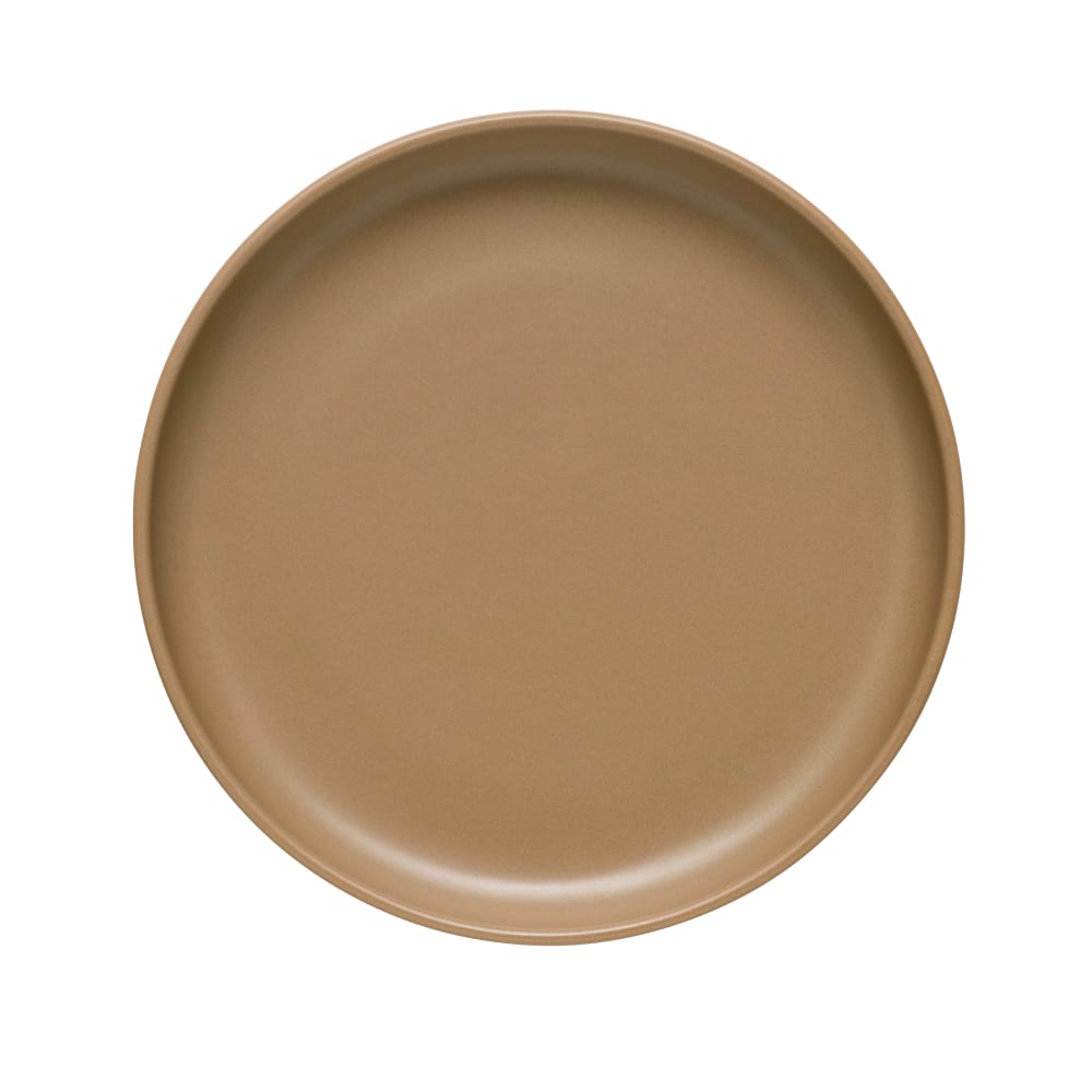 192-DRI18S 7 3/4" Round Driftstone Flat Coupe Plate - Porcelain, Sand