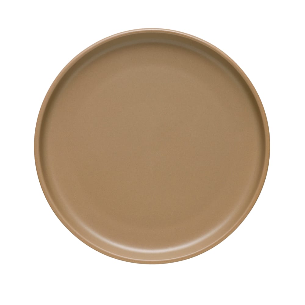 192-DRI19S 9" Round Driftstone Flat Coupe Plate - Porcelain, Sand