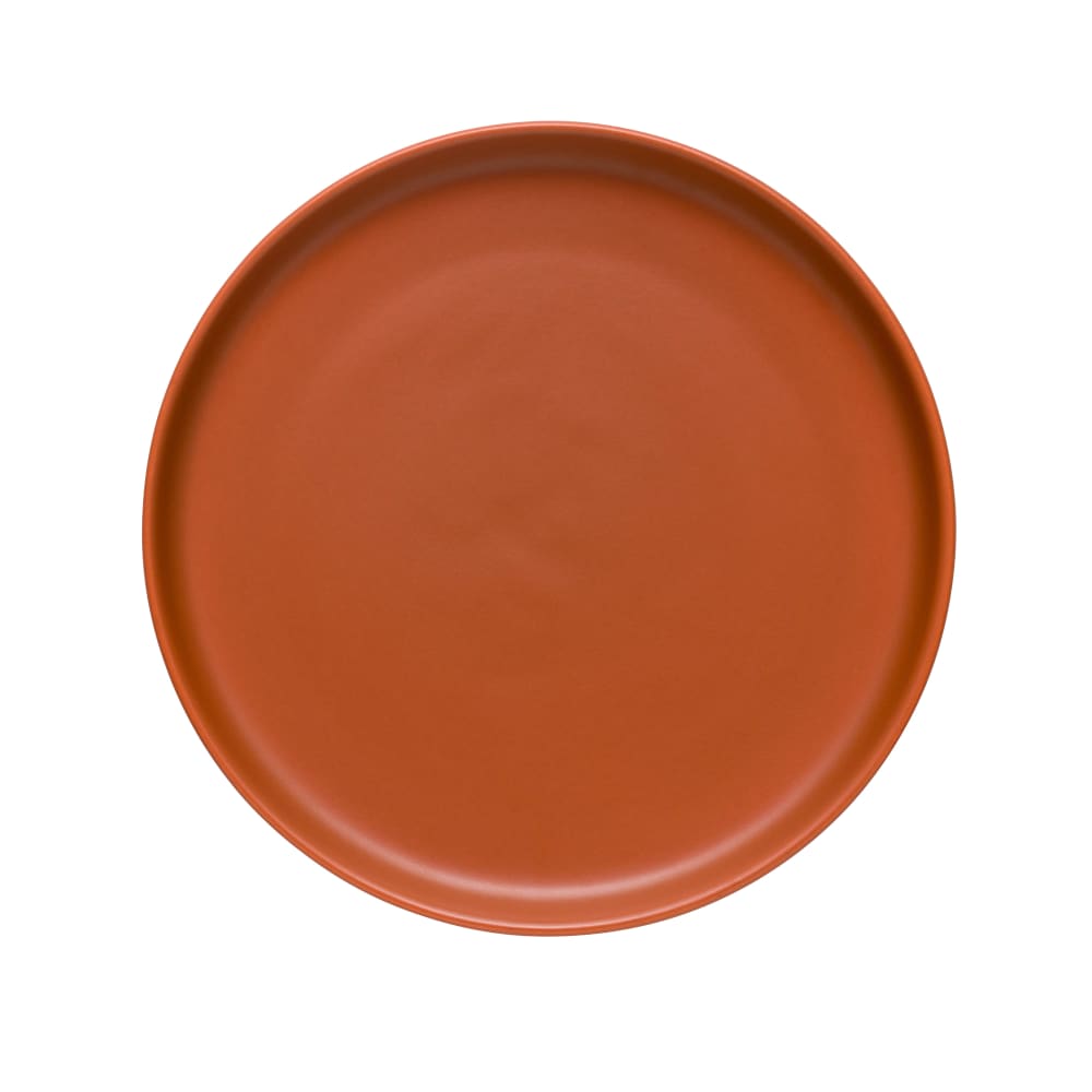 192-DRI19C 9" Round Driftstone Flat Coupe Plate - Porcelain, Clay