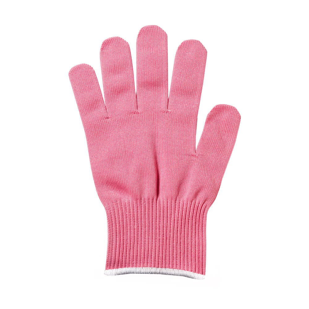 Mercer Culinary M33415PKL Large Cut Resistant Glove - Ultra High Molecular Polyethylene, Pink w/ White Cuff