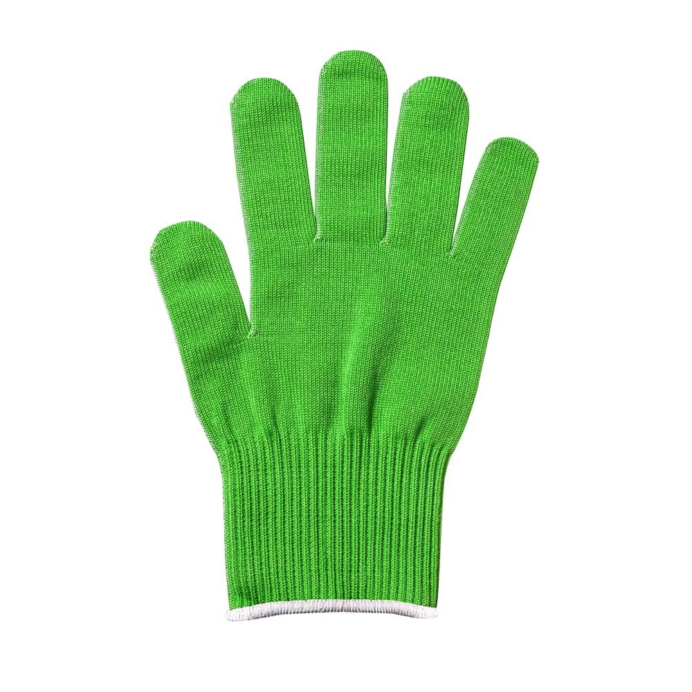 Mercer Culinary M33415GRL Large Cut Resistant Glove - Ultra High Molecular Polyethylene, Green w/ White Cuff