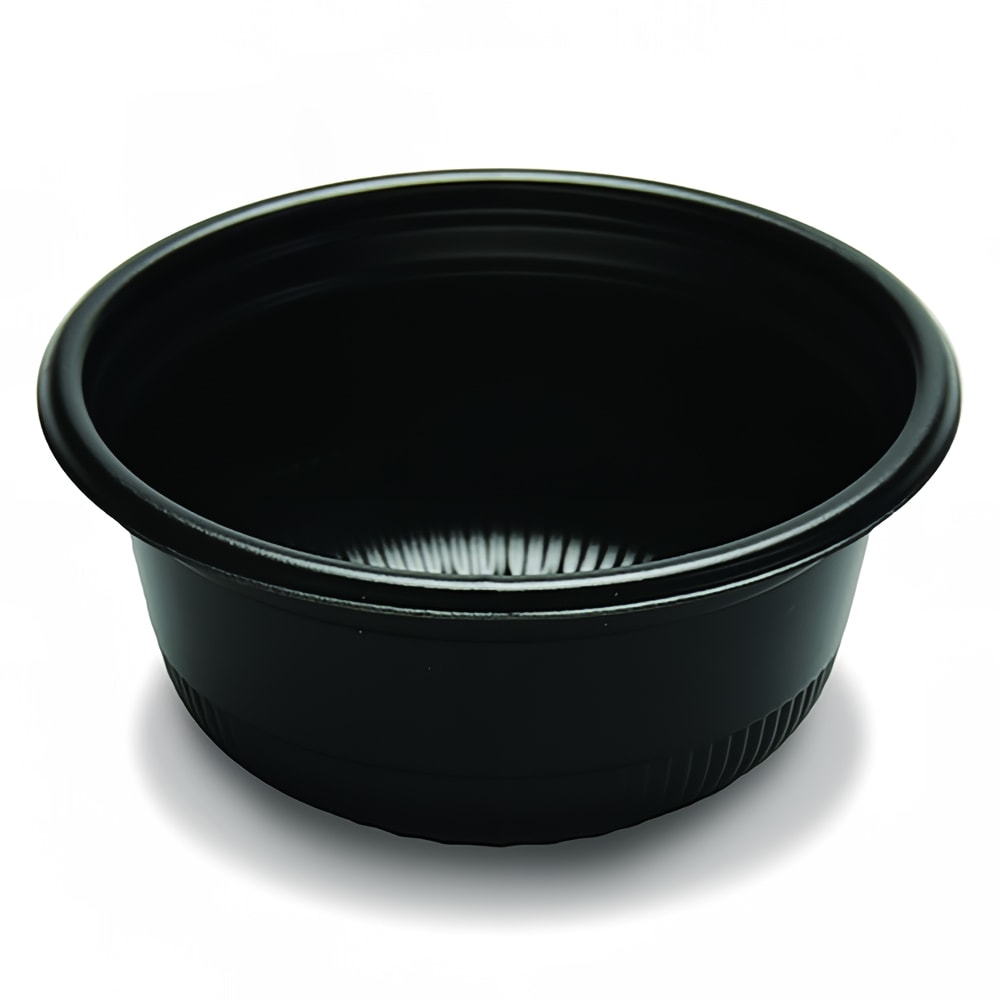 389-585950 12 oz Hot/Cold Bowl - Polystyrene, Black