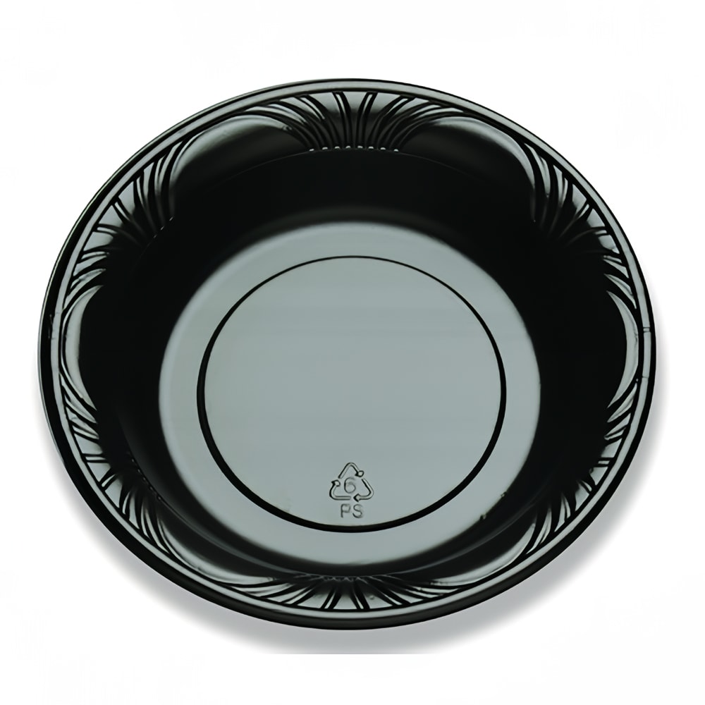 389-664382 16 oz Bowl - Polystyrene, Black