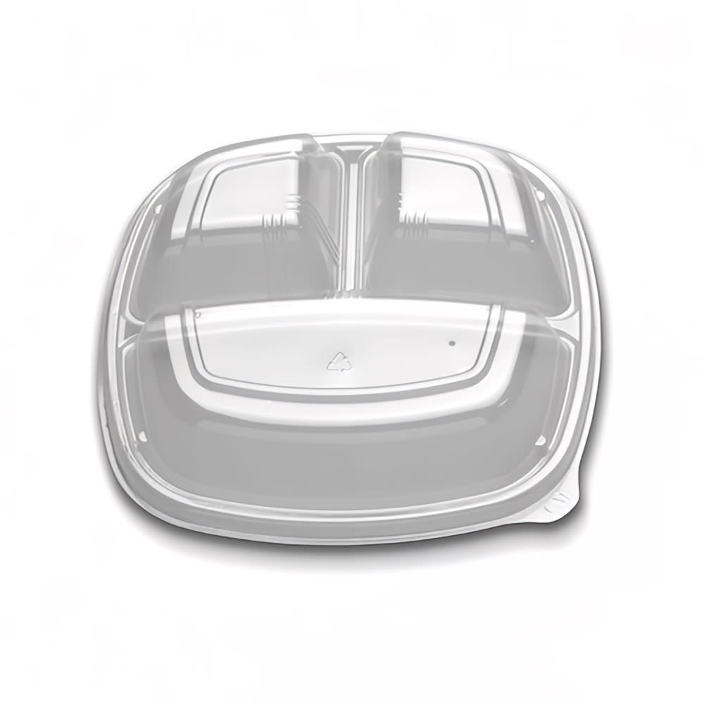 389-642811 9" Dome Lid - Polystyrene, Clear