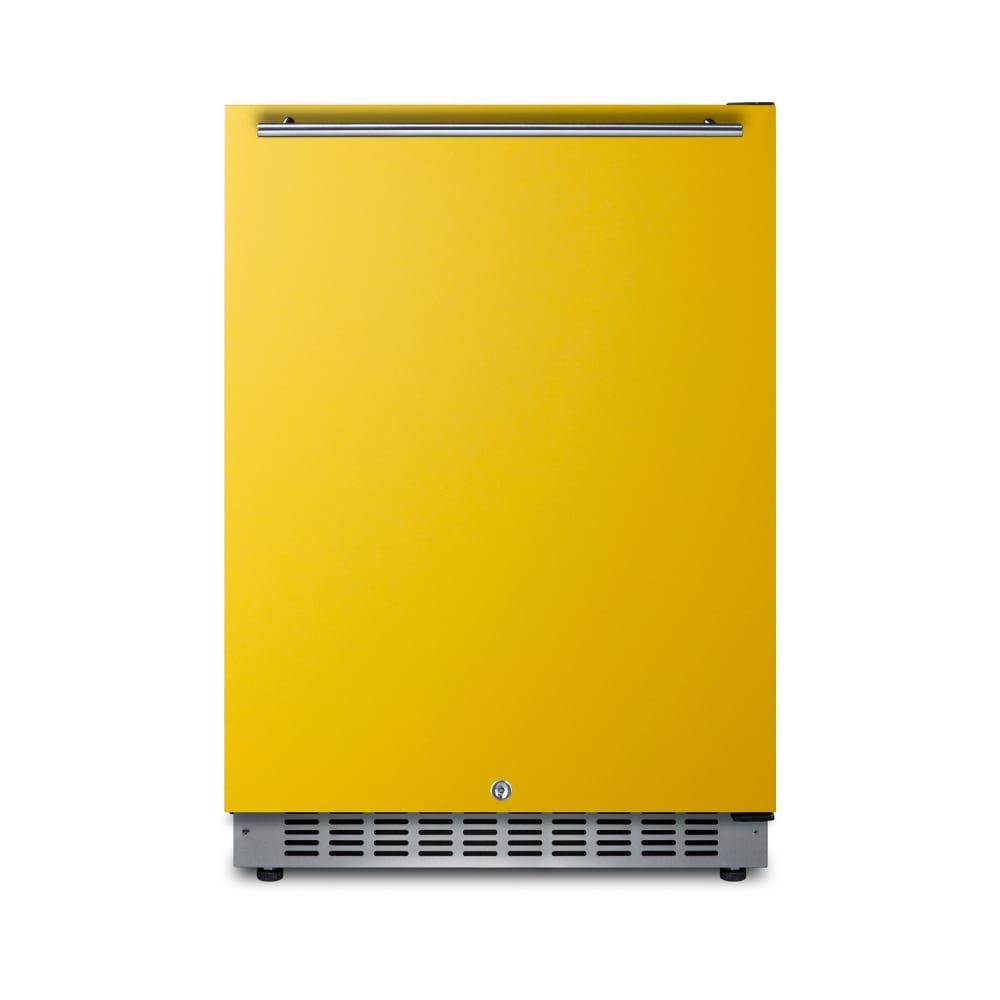 162-AL54Y 23 5/8" W Undercounter Refrigerator w/ (1) Section & (1) Solid Door - Saffron...