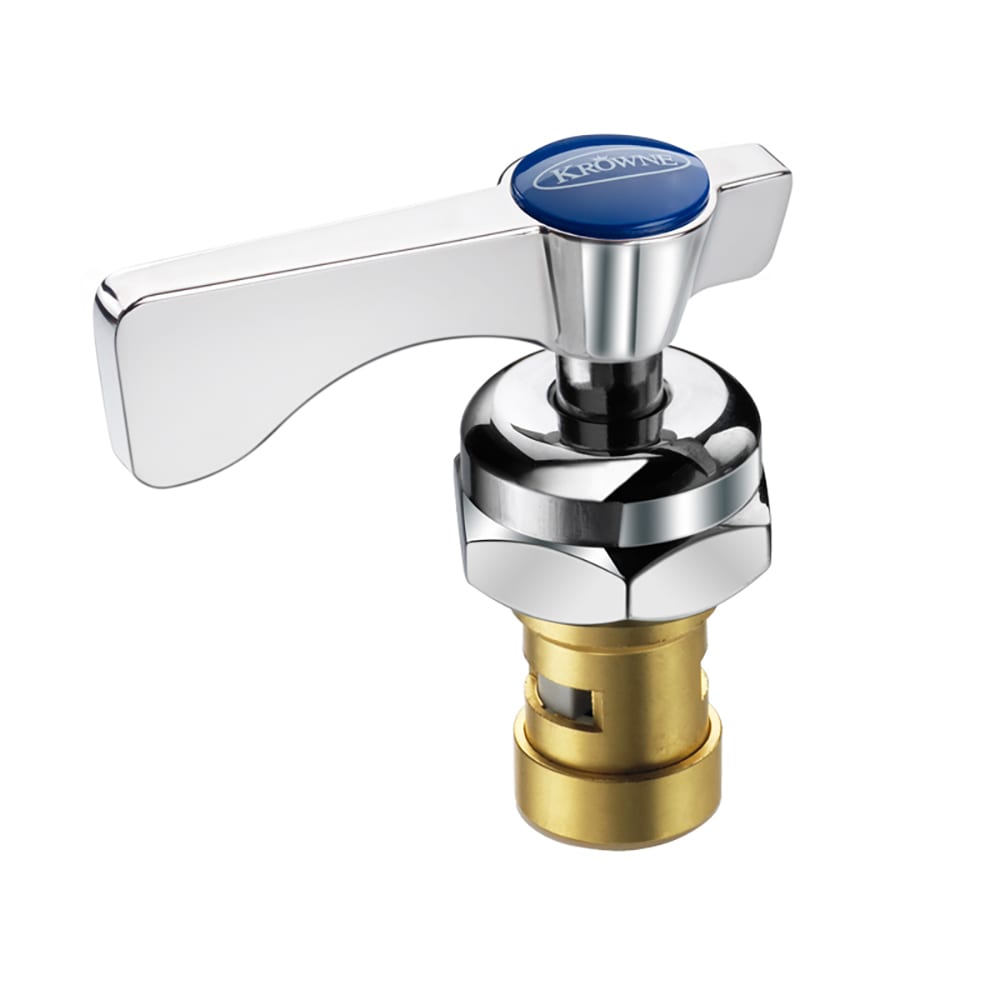 Krowne 21-308L Cold Stem Assembly Valve & Handle Repair Kit w/ 1/4 Turn for Royal Series Faucets & Pre-Rinse Units