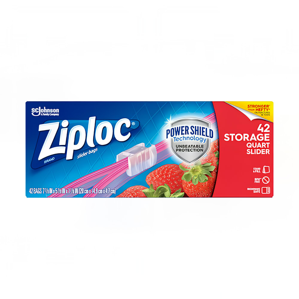 010-668209 Ziploc Slide Seal Top Bag - 7 7/8"L x 5 7/8"W, Clear
