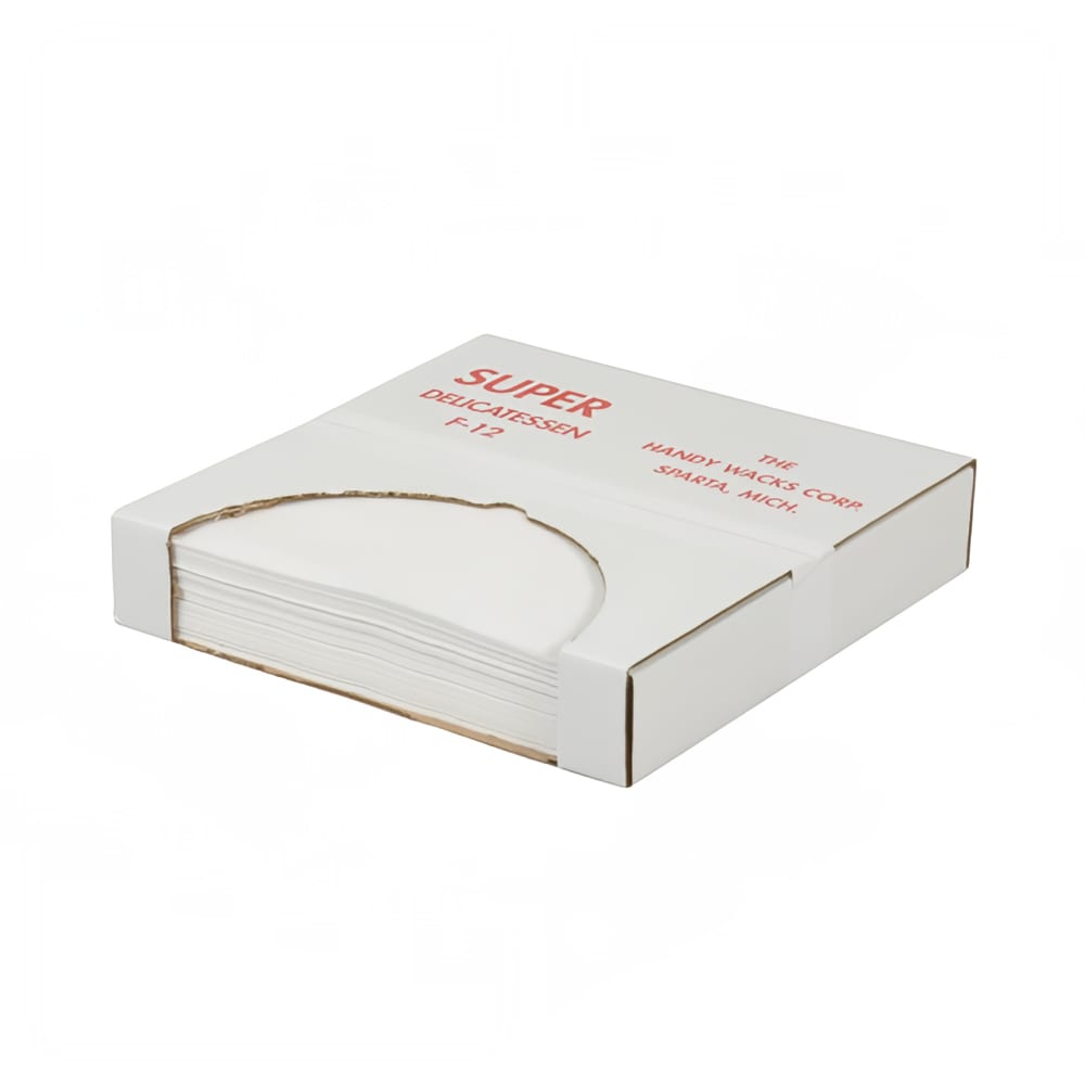240-388934 Deli Paper - 12" x 12", Dry Wax, White
