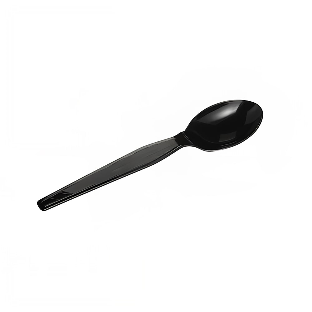 Dixie TH517 6" Heavy Weight Disposable Teaspoon Polystyrene, Black