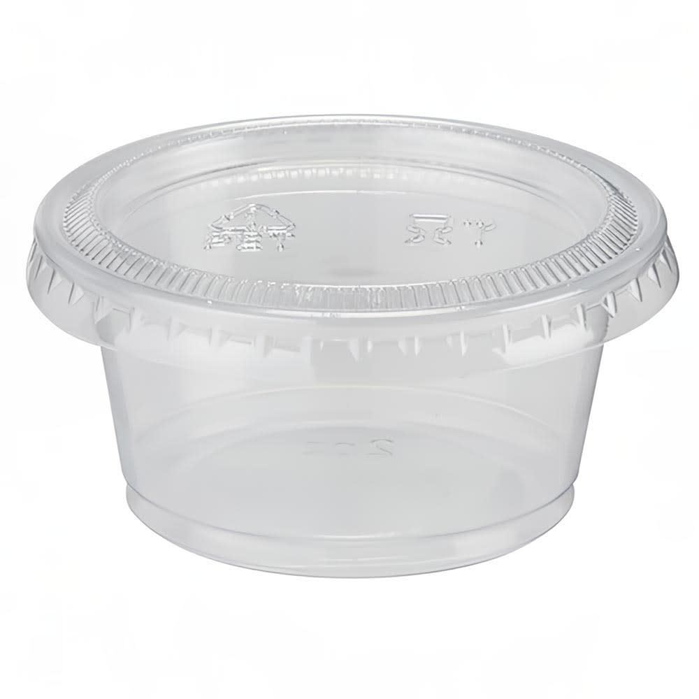 Dixie PP20CLEAR 2 oz Portion Cup - Plastic, Clear