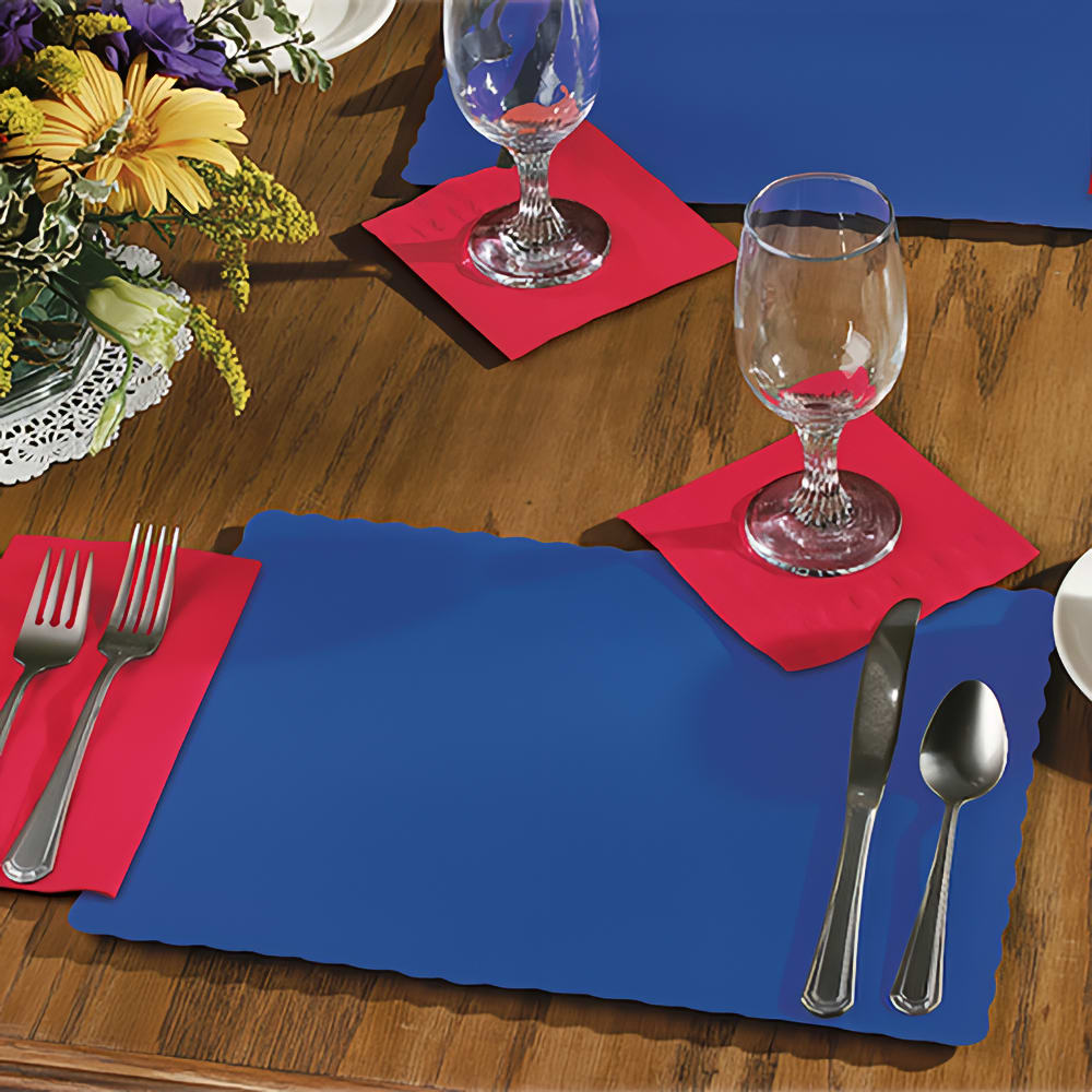 Hoffmaster 310523 Placemat 14" x 10", Paper, Navy