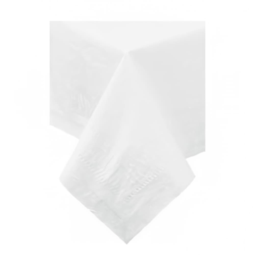 Hoffmaster 210130 Disposable Tablecloth - 54" x 108", Poly/Tissue, White