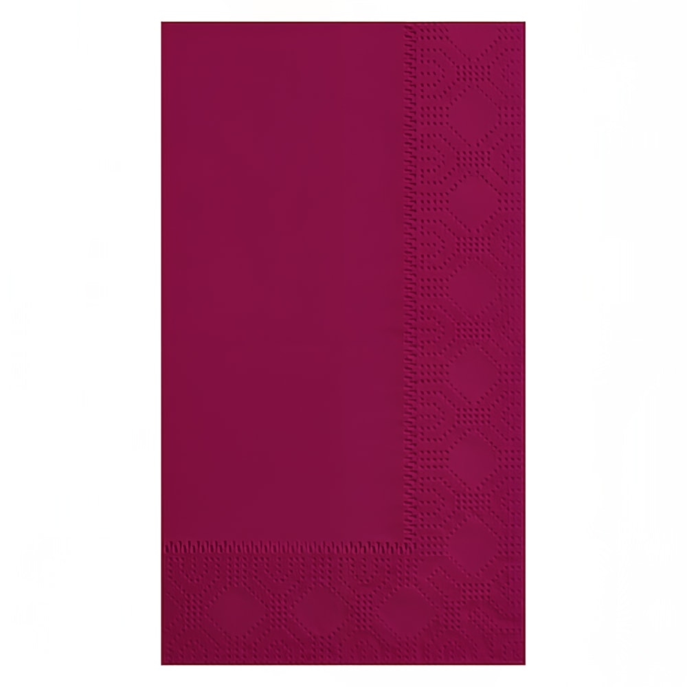 Hoffmaster 180524 1/8 Fold Dinner Napkins - 2 ply, Burgundy