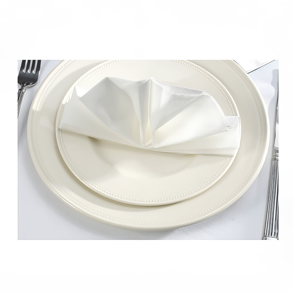Hoffmaster 560-001 Lapaco Flat Dinner Napkins - White