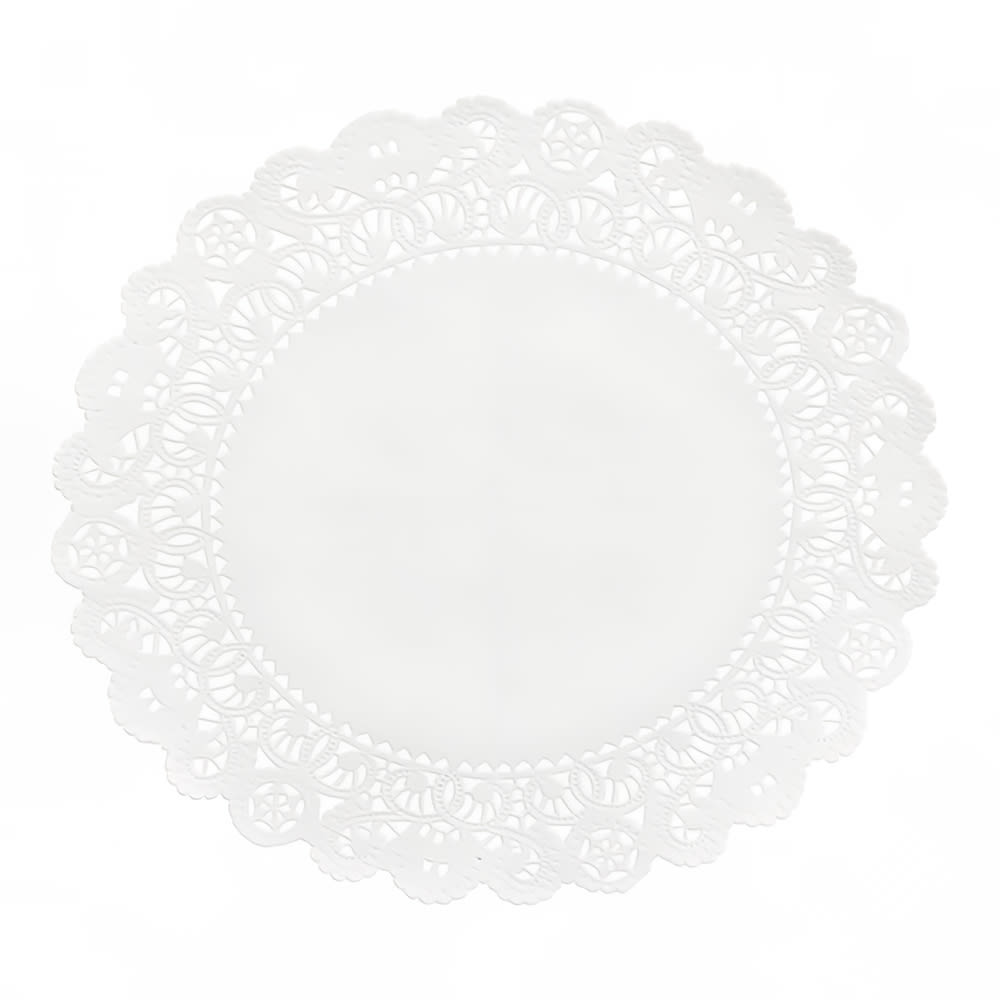 Hoffmaster 102-408 Lapaco 8" Normandy Lace Doily - Paper, White