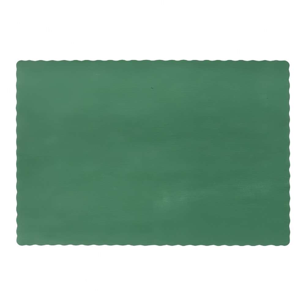 Hoffmaster 314-201 Lapaco Placemat - 13 1/4" x 9 3/8", Paper, Hunter Green