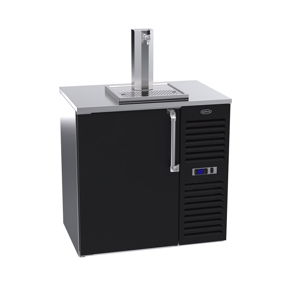 381-DB36RBSS 36" Kegerator Beer Dispenser w/ 1 Keg Capacity - 1 Column, Black, 115v