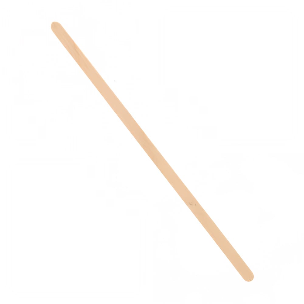 237-648253 5 1/2" Unwrapped Coffee Stirrers w/ Round Ends, Birch Wood