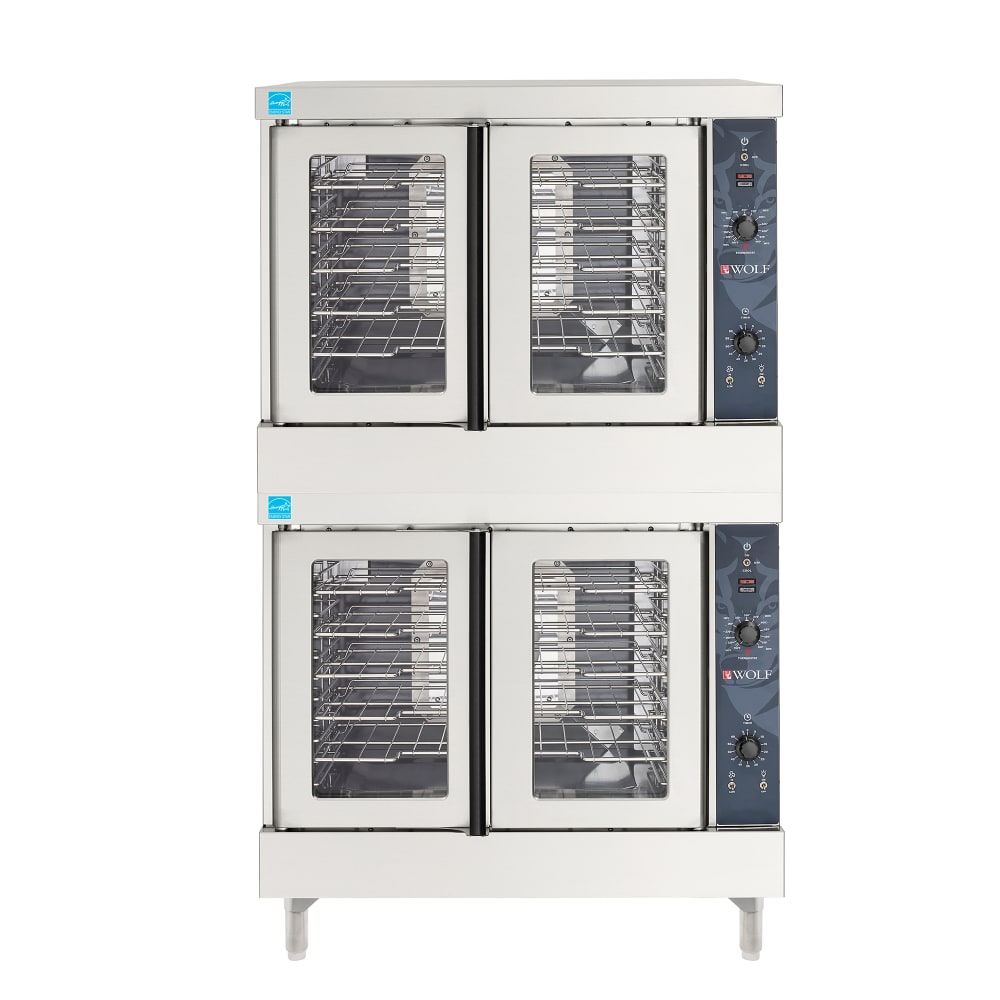 Wolf WC44ED Double Full Size Electric Convection Oven - 25kW, 208v/1ph