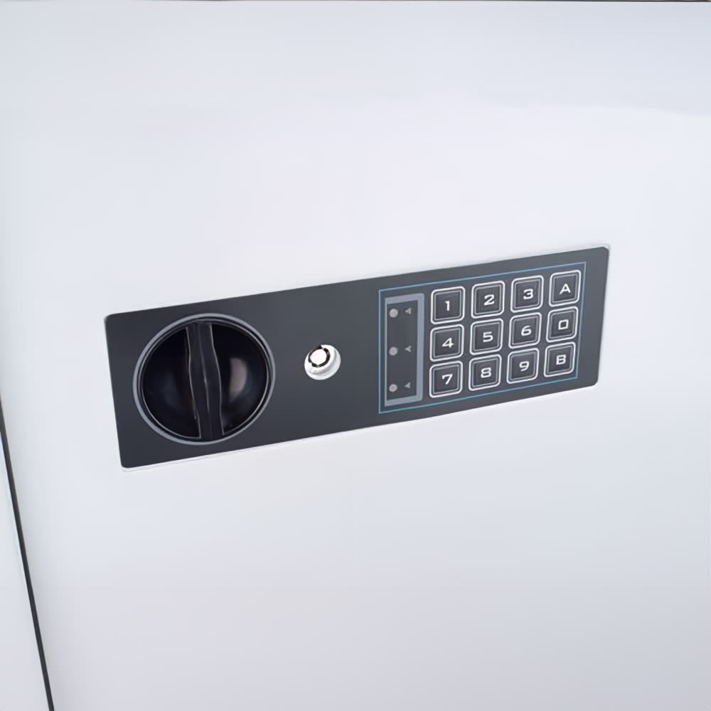 Barska 240 Key Cabinet Wall Safe w/ Keypad Lock - Steel, White (AX13368)